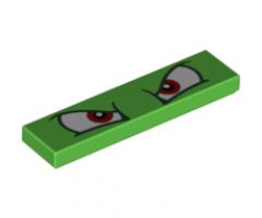 Tile 1 x 4 with Red Eyes Pattern (Bowser)