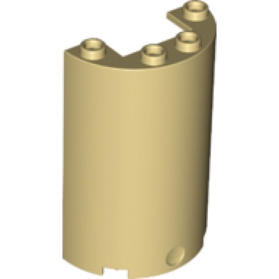 Cylinder Half 2 x 4 x 5 with 1 x 2 Cutout