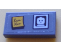 Tile 1 x 2 with Sticky Note and Baby Minifigure Photo Pattern (Sticker) - Set 60204