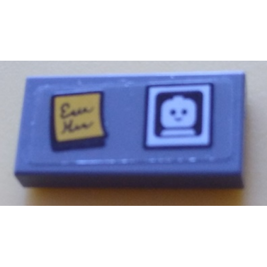 Tile 1 x 2 with Sticky Note and Baby Minifigure Photo Pattern (Sticker) - Set 60204