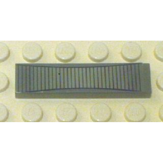 Tile 1 x 4 with Radar on Dark Bluish Gray Background Pattern (Sticker) - Set 7899