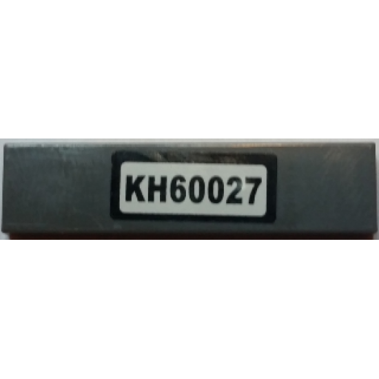 Tile 1 x 4 with 'KH60027' License Plate Pattern (Sticker) - Set 60027