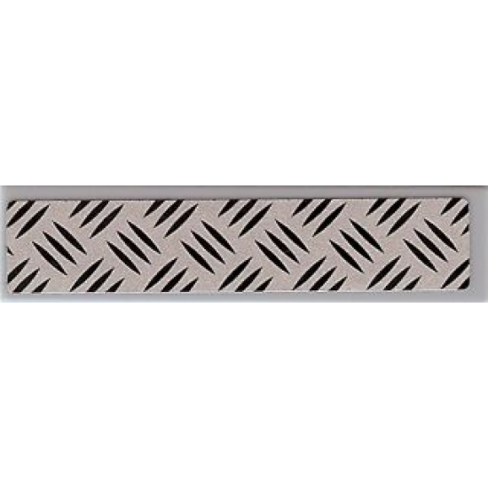 Tile 1 x 4 with Tread Plate Pattern (Sticker) - Set 8969
