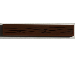 Tile 1 x 6 with Wood Grain Pattern (Sticker) - Set 75947