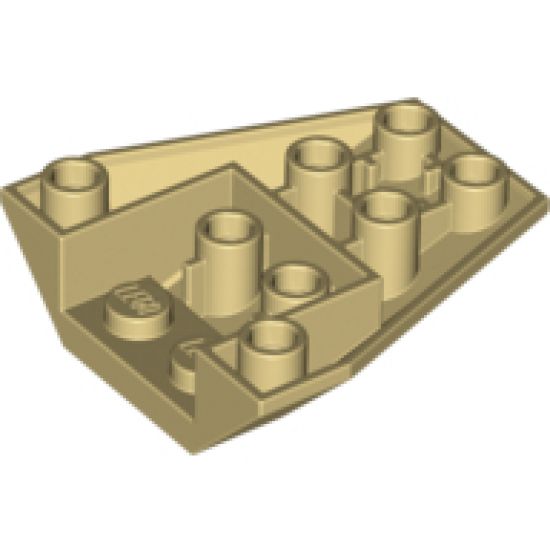 Wedge 4 x 4 Triple Inverted with Connections between 4 Studs