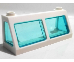 Windscreen 2 x 6 x 2 Train with Trans-Light Blue Glass (13756 / 13760)