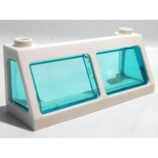Windscreen 2 x 6 x 2 Train with Trans-Light Blue Glass (13756 / 13760)