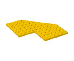 Wedge, Plate 10 x 10 with 4 x 4 Cutout and Cut Corner