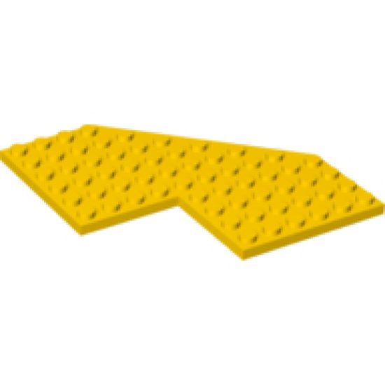 Wedge, Plate 10 x 10 with 4 x 4 Cutout and Cut Corner
