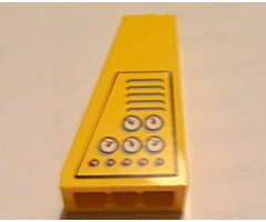 Slope 75 2 x 1 x 3 with Buttons and Gauges and Air Vent Pattern (Sticker) - Set 7898