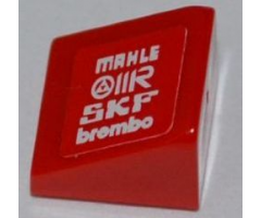 Slope 30 1 x 1 x 2/3 with 'MAHLE', 'OMR', 'SKF' and 'brembo' Pattern Model Right Side (Sticker) - Set 8123