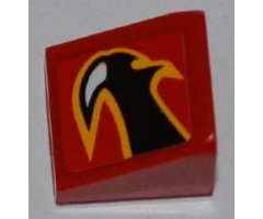 Slope 30 1 x 1 x 2/3 with Claw Pattern Model Left Side (Sticker) - Set 8227