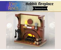 Hobbit Fireplace - LEGO LORD OF THE RINGS MOC