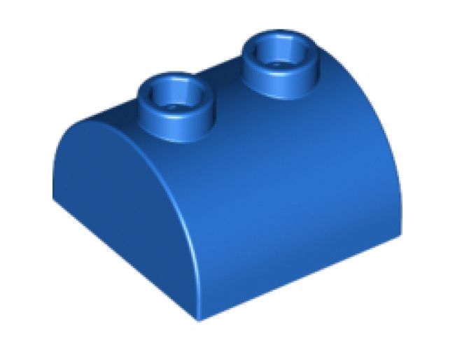 Slope, Curved 2 x 2 x 1 Double with Two Studs