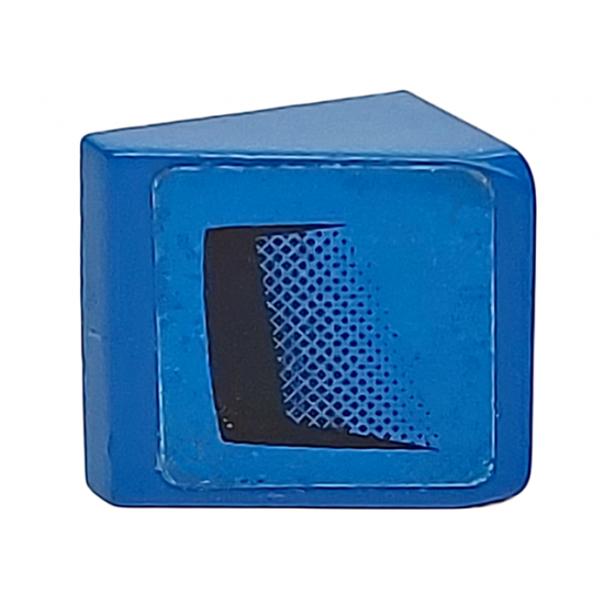 Slope 30 1 x 1 x 2/3 with Black Air Intake on Blue Background Pattern Model Right Side (Sticker) - Set 8151