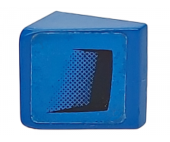 Slope 30 1 x 1 x 2/3 with Black Air Intake on Blue Background Pattern Model Left Side (Sticker) - Set 8151