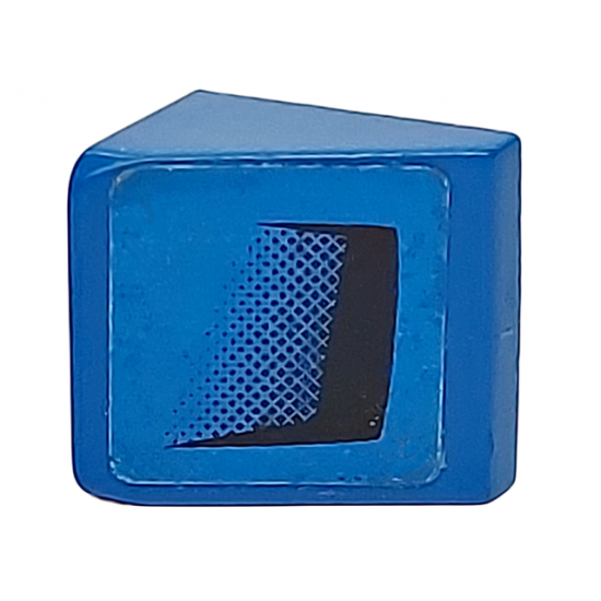 Slope 30 1 x 1 x 2/3 with Black Air Intake on Blue Background Pattern Model Left Side (Sticker) - Set 8151