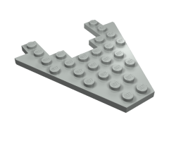 Wedge, Plate 8 x 8 with 3 x 4 Cutout