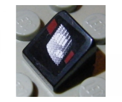 Slope 30 1 x 1 x 2/3 with Headlight Pattern Model Right (Sticker) - Set 8304