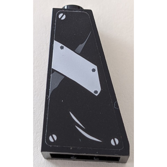 Slope 75 2 x 1 x 3 Hollow Stud with Metal Plate and 3 Screws Pattern (Sticker) - Set 70915