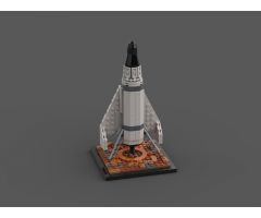 By Gemini to Mars! (1:110 Saturn V scale)