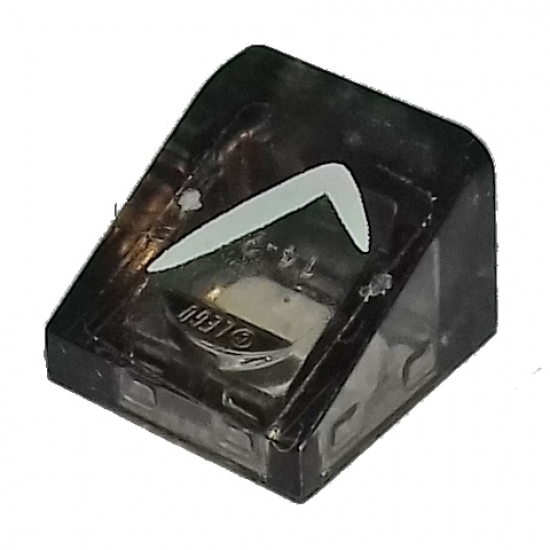 Slope 30 1 x 1 x 2/3 with White Headlight Pattern Model Right Side (Sticker) - Set 75877