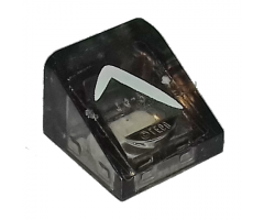 Slope 30 1 x 1 x 2/3 with White Headlight Pattern Model Left Side (Sticker) - Set 75877