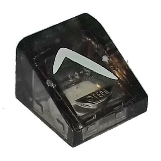 Slope 30 1 x 1 x 2/3 with White Headlight Pattern Model Left Side (Sticker) - Set 75877