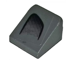 Slope 30 1 x 1 x 2/3 with Black Air Intake on Dark Bluish Gray Background Pattern Model Left Side (Sticker) - Set 75877