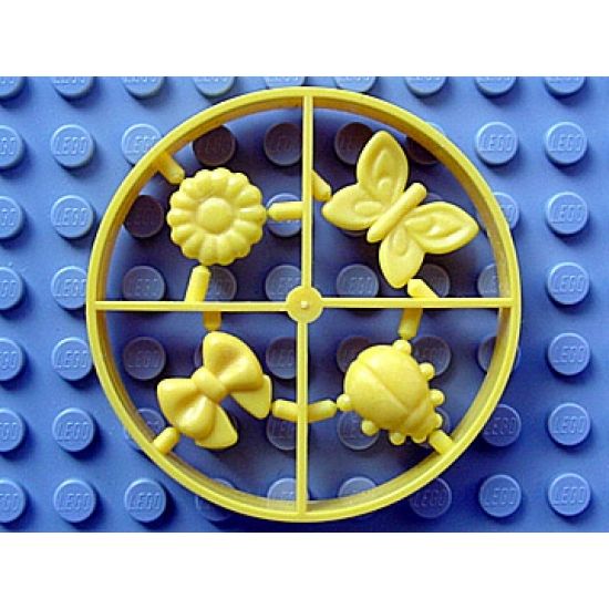 Scala Accessories - Complete Sprue - Bow, Flower Type 1, Butterfly, Beetle / Ladybug (Belville)