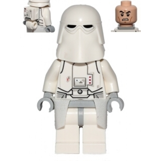 Snowtrooper, Light Bluish Gray Hips, Light Bluish Gray Hands, White Kama