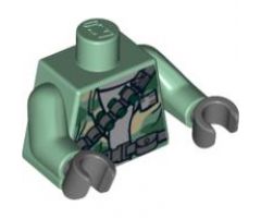 Torso SW Camouflage Pattern Weapon and Ammunition Belts Pattern / Sand Green Arms / Dark Bluish Gray Hands