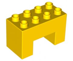 Duplo, Brick 2 x 4 x 2 with 2 x 2 Cutout on Bottom
