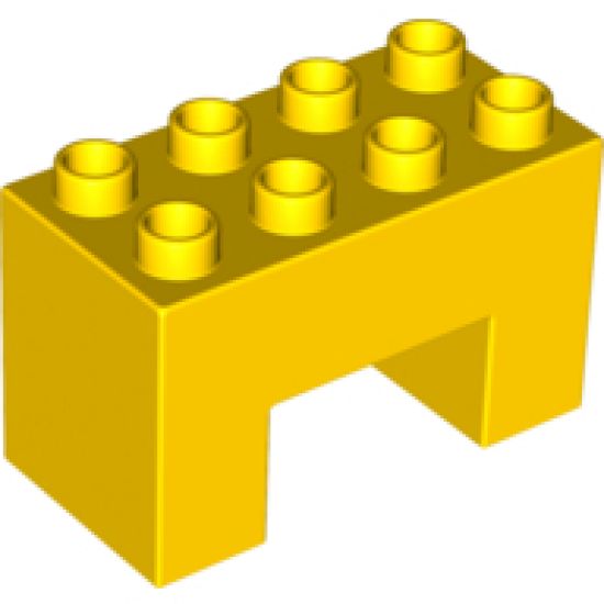 Duplo, Brick 2 x 4 x 2 with 2 x 2 Cutout on Bottom