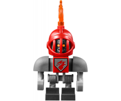 Macy Bot - Dark Bluish Gray Shoulders and Red Helmet