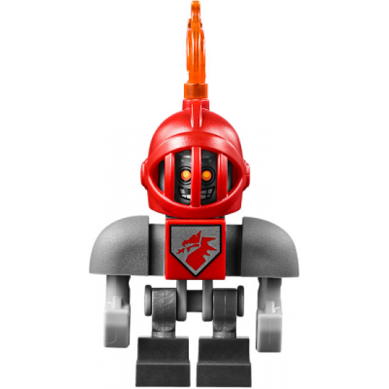 Macy Bot - Dark Bluish Gray Shoulders and Red Helmet