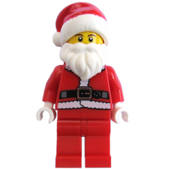 Santa, Red Legs, Fur Lined Jacket, Brown Eyebrows