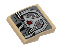 Slope, Curved 2 x 2 with SW Spaceship Control Panel and Steering Pattern (Sticker) - Set 75048