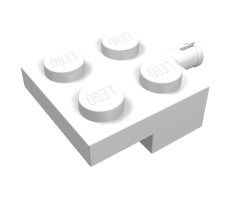 Plate, Modified 2 x 2 with Wheel Holder