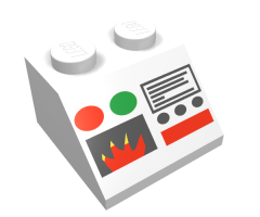 Slope 45 2 x 2 with Monitor and Flame Pattern