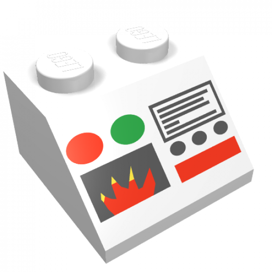 Slope 45 2 x 2 with Monitor and Flame Pattern