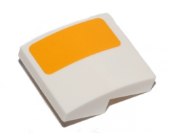 Slope, Curved 2 x 2 with Bright Light Orange Stripe Pattern Model Right Side (Sticker) - Set 75053