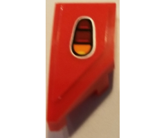 Wedge 2 x 1 with Stud Notch Left with Taillight Pattern (Sticker) - Set 75894