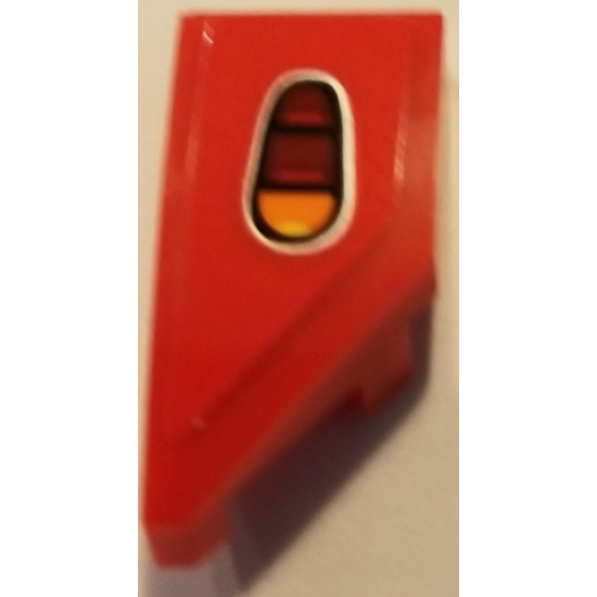 Wedge 2 x 1 with Stud Notch Left with Taillight Pattern (Sticker) - Set 75894