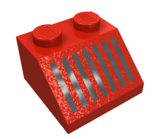 Slope 45 2 x 2 with Black Grille Pattern
