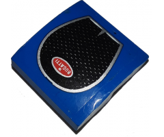 Slope, Curved 2 x 2 with Black Grille, Silver Line and 'BUGATTI' Pattern (Sticker) - Set 75878