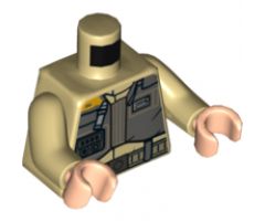 Torso SW Jacket with Dark Tan Belts Pattern (Rebel Trooper) / Tan Arms / Light Nougat Hands