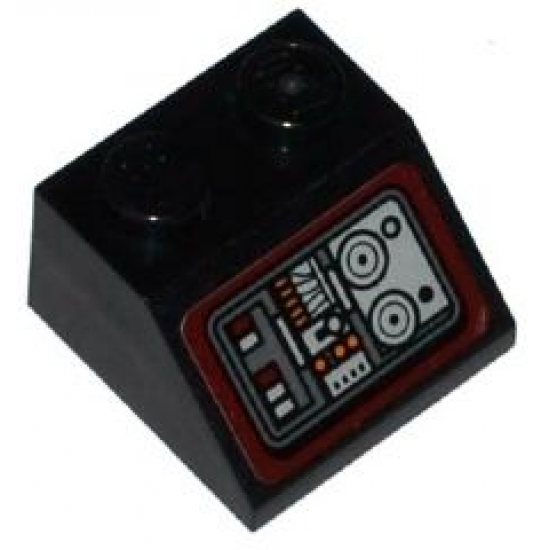 Slope 45 2 x 2 with SW Landspeeder Control Panel Pattern (Sticker) - Set 75052