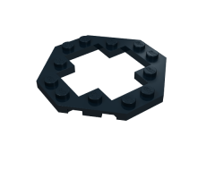 Plate, Modified 6 x 6 Octagonal with Open Center