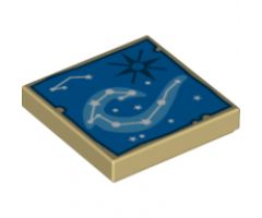 Tile 2 x 2 with Map Constellations Pattern